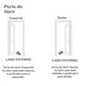 2 Kits Porta de Madeira Decorada 215x75cm com Batente de Aço 06cm Cantareira - 5