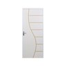 2 Kits Porta de Madeira Decorada 215x75cm com Batente de Aço 06cm Cantareira - 2