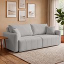 Ver imagem 4 de Sofá 3 Lugares Retrátil Reclinável 210cm Bering F04 Linho Impermeável Cinza - Lyam Decor