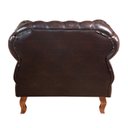 Ver imagem 5 de Conjunto 2 Poltronas Chesterfield Duquesa Decoração Sala Recepção Retrô Marrom Café