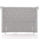 Ver imagem 2 de Cabeceira Cama Box Queen 160cm Estofada Meora P05 Veludo Cinza - Lyam Decor