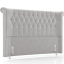 Ver imagem 1 de Cabeceira Cama Box Queen 160cm Estofada Meora P05 Veludo Cinza - Lyam Decor