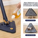 Ver imagem 2 de Esfregao Mop Giratorio Limpa Vidros Esfregao 360 Graus Rodo Limpeza Microfibra Articulado