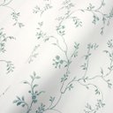 Ver imagem 2 de Papel de Parede Floral Arabesco Verde e Branco com Cola Inclusa