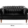 Namoradeira com Puff Duquesa Decorativo Chesterfield Capitonê - 3