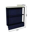 Ver imagem 4 de Balcão Prateleira 80cm Cozinha Sevilha Azul/Órion/Cinza