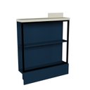 Ver imagem 1 de Balcão Prateleira 80cm Cozinha Sevilha Azul/Órion/Cinza
