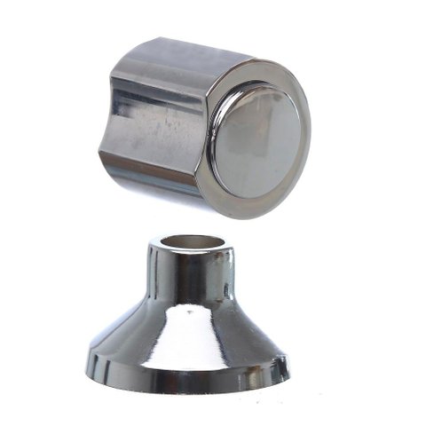 Acabamento para Registro de Pressão e Gaveta] Metal Cromado 1/2" e 3/4" C40