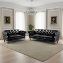 Ver imagem 1 de Sofá 2 e 3 Lugares Duquesa Decoração Sala Recepção Retrô Preto
