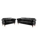 Ver imagem 2 de Sofá 2 e 3 Lugares Duquesa Decoração Sala Recepção Retrô Preto