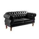 Ver imagem 4 de Sofá 2 e 3 Lugares Duquesa Decoração Sala Recepção Retrô Preto