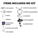Ver imagem 2 de Pia Lavatório Banheiro 8l + Kit para Banheiro Redondo + Torneira Branca + Sifão Universal Sanfonado