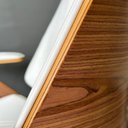 Ver imagem 2 de Kit 8 Cadeiras Escritório Diretor Corino e Madeira Bergen 3331 Branco