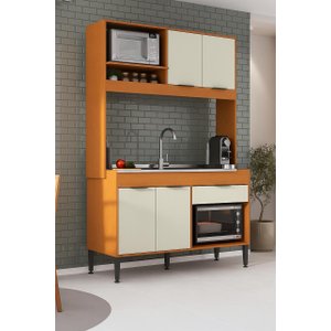 Cozinha Amaya Compacta Balcão Forno e Micro