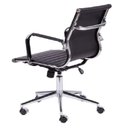 Ver imagem 4 de Kit 4 Cadeiras Escritório Diretor Esteirinha Rodízio Relax Corino 3301