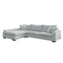 Ver imagem 3 de Sofá de Canto 6 Lugares com Chaise Modulado 320cm com Base em Madeira Maciça  Dominique