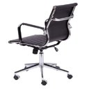 Ver imagem 4 de Kit 6 Cadeiras Escritório Diretor Esteirinha Rodízio Relax Corino 3301 Preto