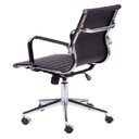 Ver imagem 4 de Kit 10 Cadeiras Escritório Diretor Esteirinha Rodízio Relax Corino 3301 Preto