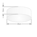 Ver imagem 2 de Plafon para Sala de Jantar Cilíndrico Sj-3046 Cúpula Cor Rústico Cinza