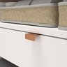 Gabinete para Banheiro Armário com Rodinhas 60cm Branco com Cobre Multiuso de Madeira - 3