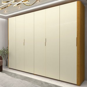 Guarda-roupa Casal 6 Portas com Pés Innova 100% MDF