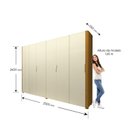 Ver imagem 5 de Guarda-roupa Casal 6 Portas com Pés Innova 100% MDF