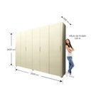 Ver imagem 5 de Guarda-roupa Casal 6 Portas com Pés Innova 100% MDF