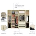 Ver imagem 6 de Guarda-roupa Casal 6 Portas com Pés Innova 100% MDF