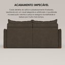 Ver imagem 7 de Sofá Cama Retrátil em Madeira Eucalipto e Veludo 200cm Creta