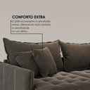 Ver imagem 5 de Sofá Cama Retrátil em Madeira Eucalipto e Veludo 200cm Creta