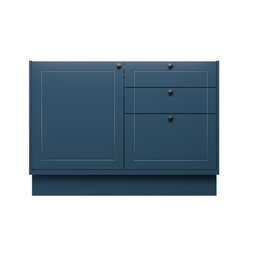 Balcão de Cozinha 120cm 1 Porta 3 Gavetas Sevilha 100% MDF Sem Tampo - 7 Balcão de Cozinha 120cm 1 Porta 3 Gavetas Sevilha 100% MDF Sem Tampo - 7