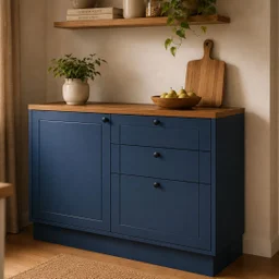 Balcão de Cozinha 120cm 1 Porta 3 Gavetas Sevilha 100% MDF Sem Tampo - 1 Balcão de Cozinha 120cm 1 Porta 3 Gavetas Sevilha 100% MDF Sem Tampo - 1