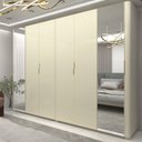 Ver imagem 1 de Guarda-roupa Casal 6 Portas com Espelho com Pés Innova 100% MDF