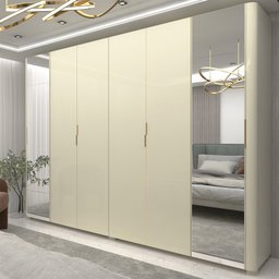 Guarda-roupa Casal 6 Portas com Espelho com Pés Innova 100% MDF - 1