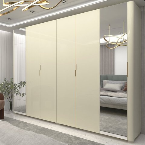 Guarda-roupa Casal 6 Portas com Espelho com Pés Innova 100% MDF