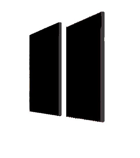 Painel Acústico Bl Acoustic 1502 - 120x60cm - Preto - 50mm
