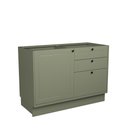 Ver imagem 6 de Balcão de Cozinha 1 Porta 3 Gavetas 100% MDF 120cm sem Tampo Sevilha Herval Verde/Hill