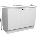 Ver imagem 4 de Balcão de Cozinha 2 Portas 100% MDF 120cm sem Tampo Sevilha Herval Branco/Ártico