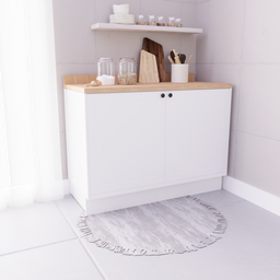 Balcão de Cozinha 2 Portas 100% MDF 120cm sem Tampo Sevilha Herval Branco/Ártico - 1