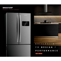 Geladeira Brastemp Frost Free Side Inverse 3 Portas A+++ 554 litros cor Inox - BRO85AK 110V - 14
