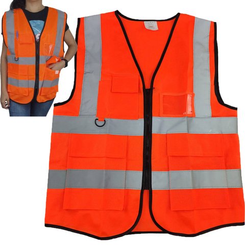 Colete Faixa Sinalizador Blusao Fluorescente EPI Segurança Trabalho Obra Estacionamento Construçao G
