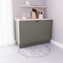 Ver imagem 1 de Balcão de Cozinha 2 Portas 100% MDF 120cm sem Tampo Sevilha Herval Verde/Hill