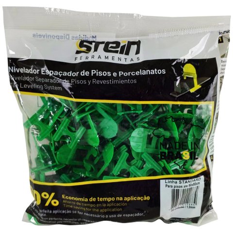 Kit Nivelador de Pisos Stein 800 Pçs Nivelador 1,0mm + 200 Pçs Cunha + Alicate