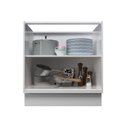 Ver imagem 6 de Balcão de Cozinha 2 Portas 100% MDF 80cm sem Tampo Sevilha Herval Branco/Ártico
