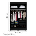 Ver imagem 3 de Guarda Roupas Solteiro Com Espelho 2 Portas de Correr Leblon 