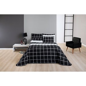 Roupa Cama Solteiro Menino ou Menina Xadrez Super Moderno 2 Peças