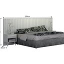 Ver imagem 4 de Cabeceira Casal Milano Ripado com 2 Mesa de cabeceira