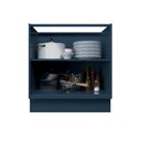 Ver imagem 6 de Balcão de Cozinha 2 Portas 100% MDF 80cm sem Tampo Sevilha Herval Azul/Órion