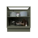 Ver imagem 7 de Balcão de Cozinha 2 Portas 100% MDF 80cm sem Tampo Sevilha Herval Verde/Hill