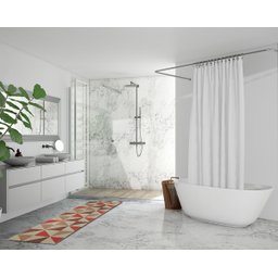 Tapete Passadeira Emborrachada Pvc Antiderrapante 0,43x4,00m Abstrato - 3 Tapete Passadeira Emborrachada Pvc Antiderrapante 0,43x4,00m Abstrato - 3